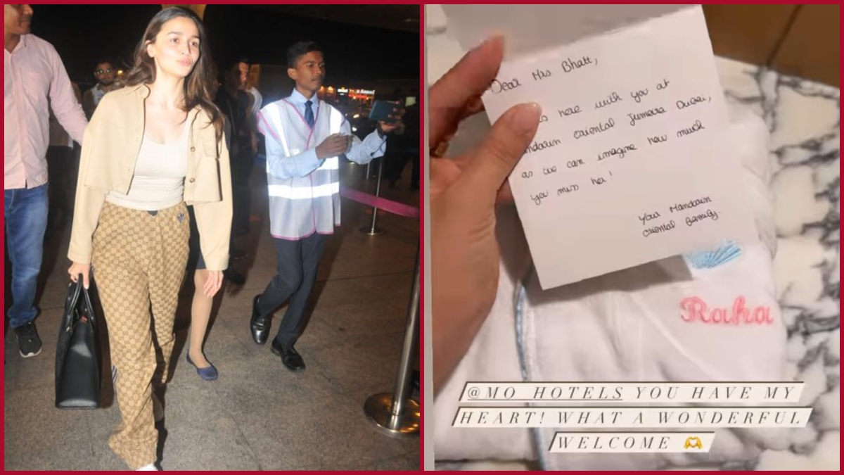 Alia Bhatt gets ‘wonderful welcome’ at Dubai hotel, receives a special note for baby Raha