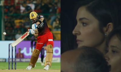 anushka reacts on virat's wicket