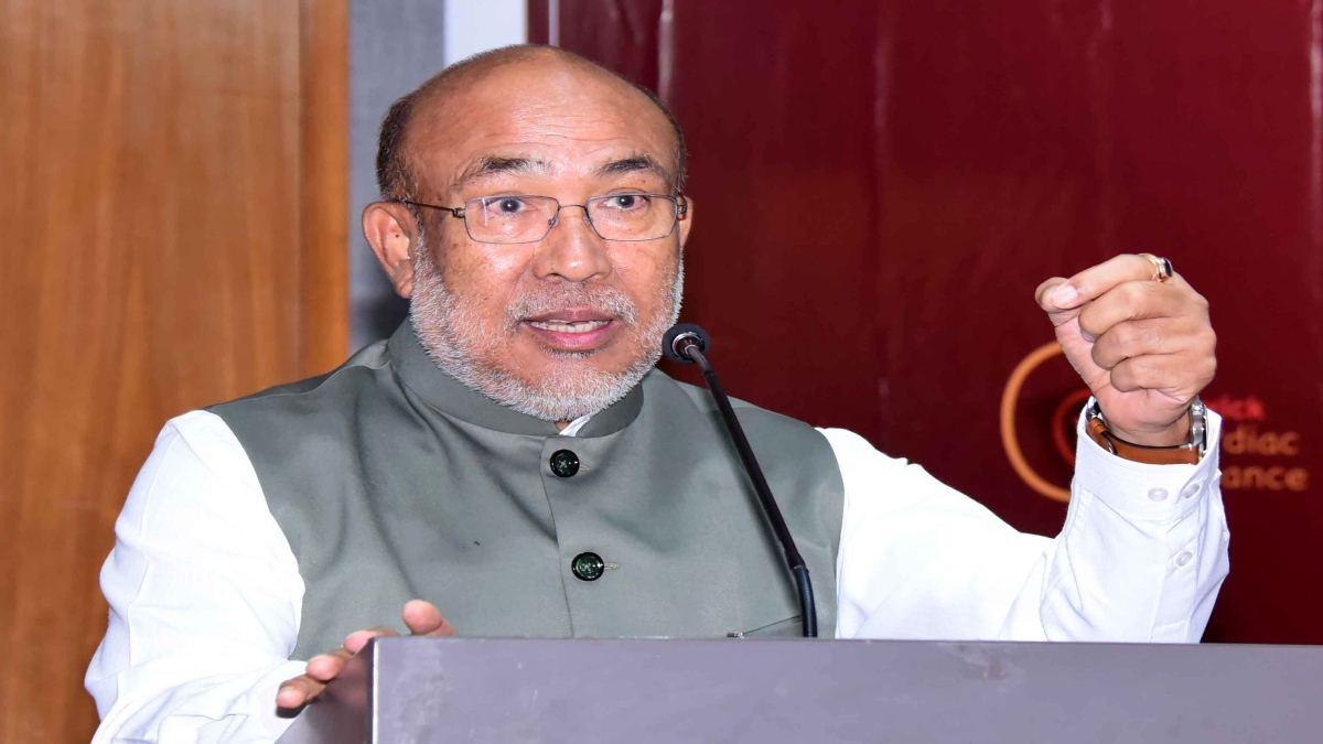 Women supporting Biren Singh tear his resignation letter, CM says ‘will not resign at this juncture’