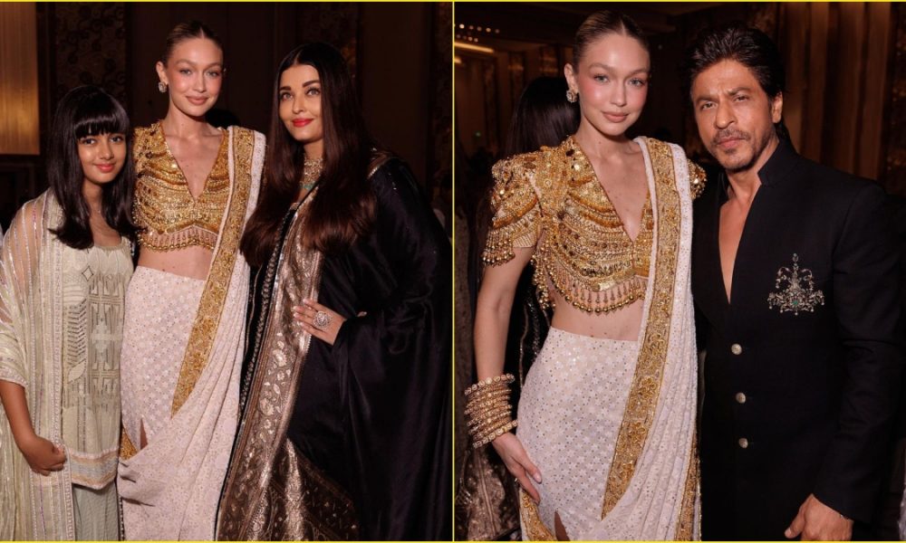 Supermodel Gigi Hadid pictures with SRK and Aishwarya from NMACC event go viral in social media; Check them here