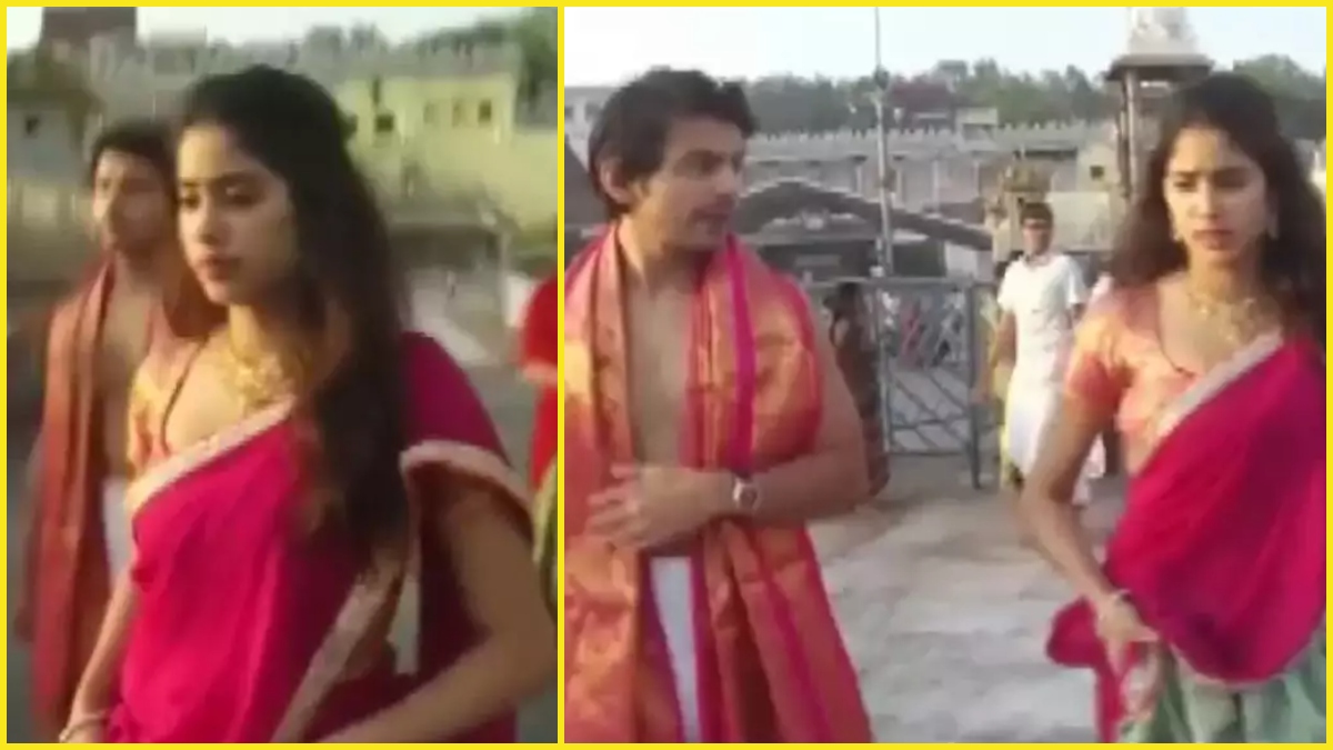 Janhvi Kapoor visits Tirupati Balaji temple with sister Khushi Kapoor and rumoured boyfriend Shikhar Pahariya (VIDEO)