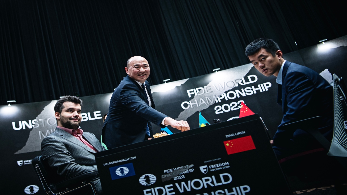 The penultimate round of the @fide_chess World Chess Championship match  2023 between Ian Nepomniachtchi and Ding Liren ended in a draw.…