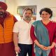 navjot with rahul and priyanka