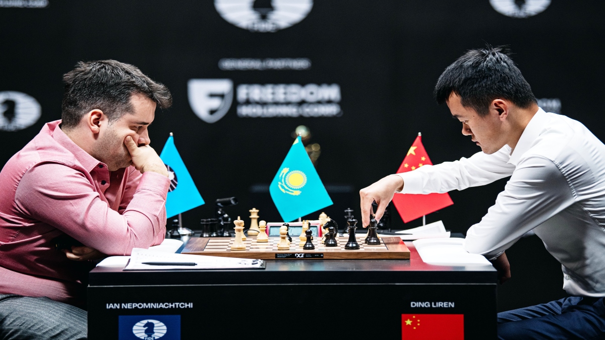 FIDE World Chess Championship: Game 1 ends in draw as Nepo gives up advantage to enter endgame