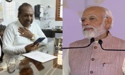 pm modi calls eshwarappa