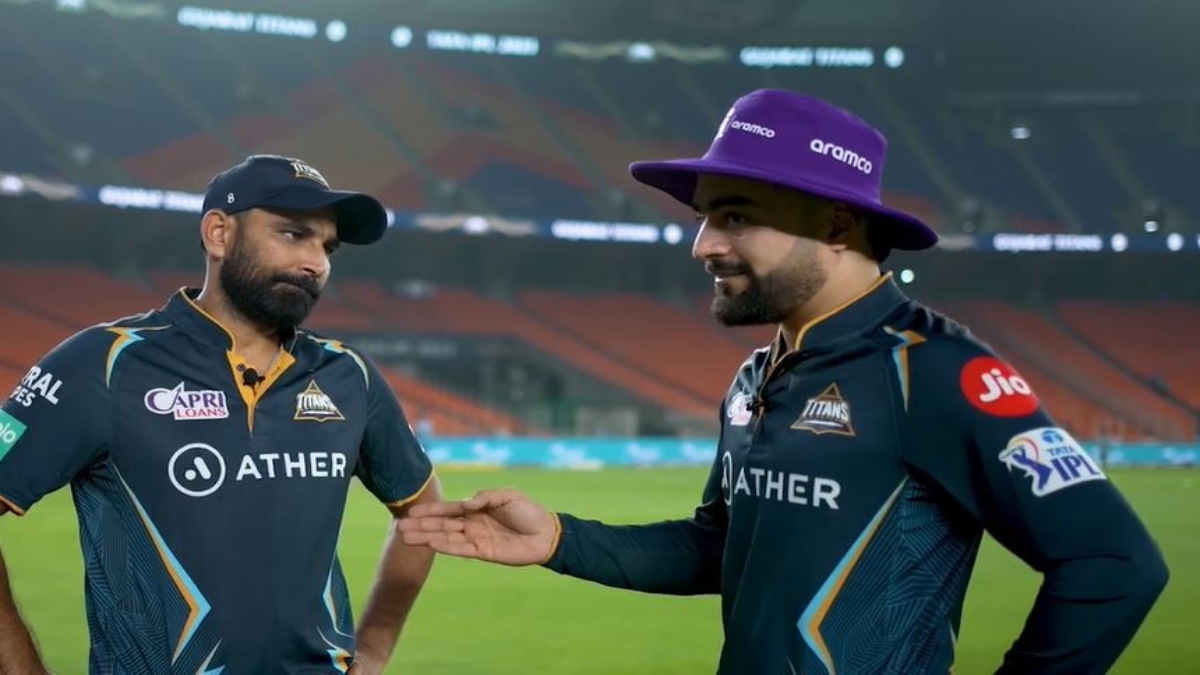 IPL 2023 MI vs GT: Mohammed Shami, Rashid Khan candidly chat after win, deliver message for youngsters (VIDEO)