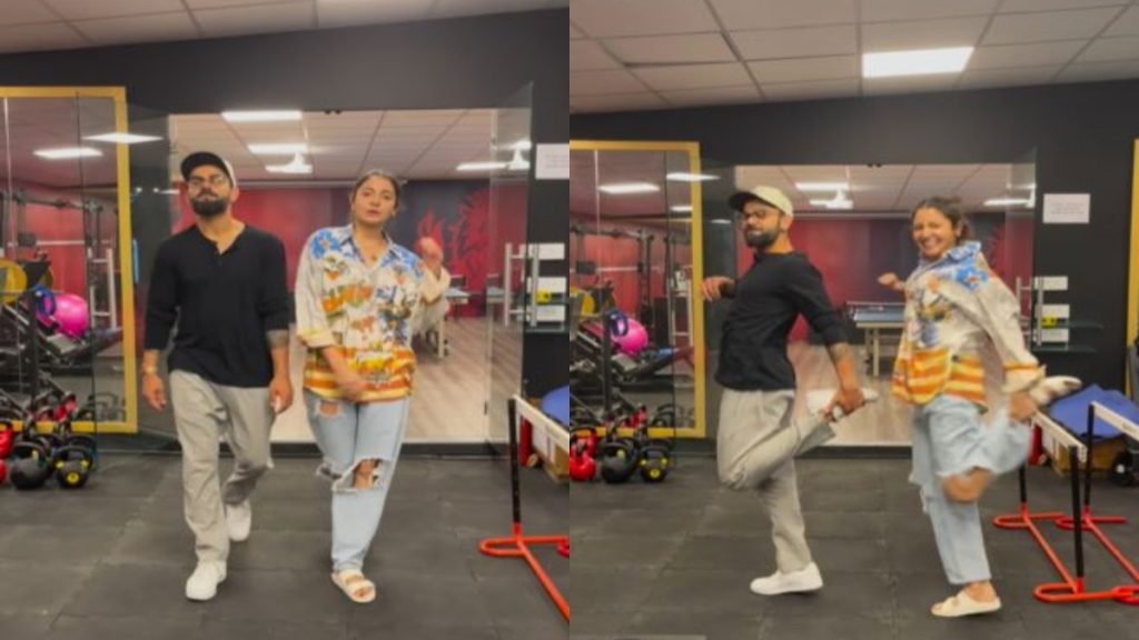 virat anushka dance in gym