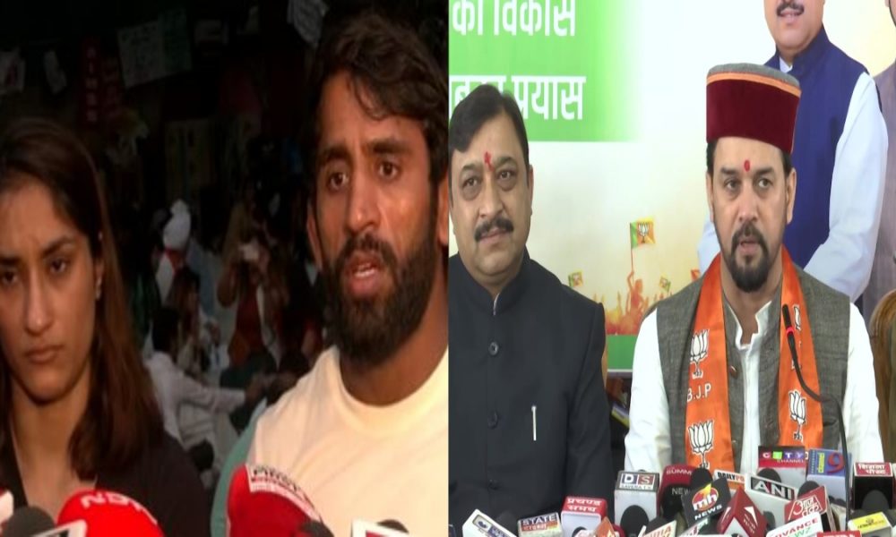 ‘He sat with athletes for few minutes…’: Protesting wrestlers deny claims by Sports Minister Anurag Thakur