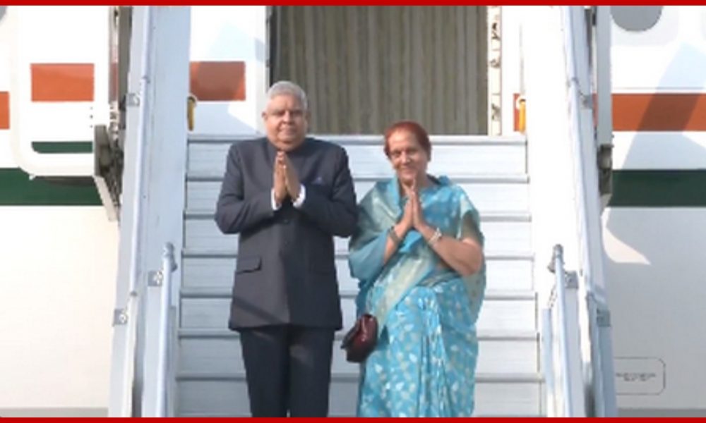 Vice President Dhankhar departs for UK to attend Coronation of King Charles III