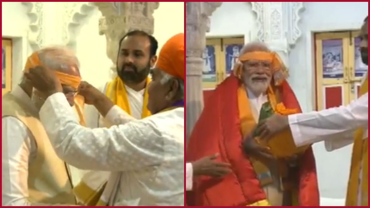 PM Modi In Rajasthan: Shrinathji Temple officials felicitates Prime Minister on his visits in Nathdwara (VIDEO)