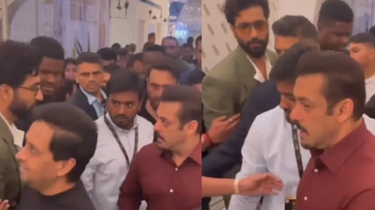 Netizens in shock over Salman’s security pushing Vicky Kaushal at IIFA event, VIDEO is viral