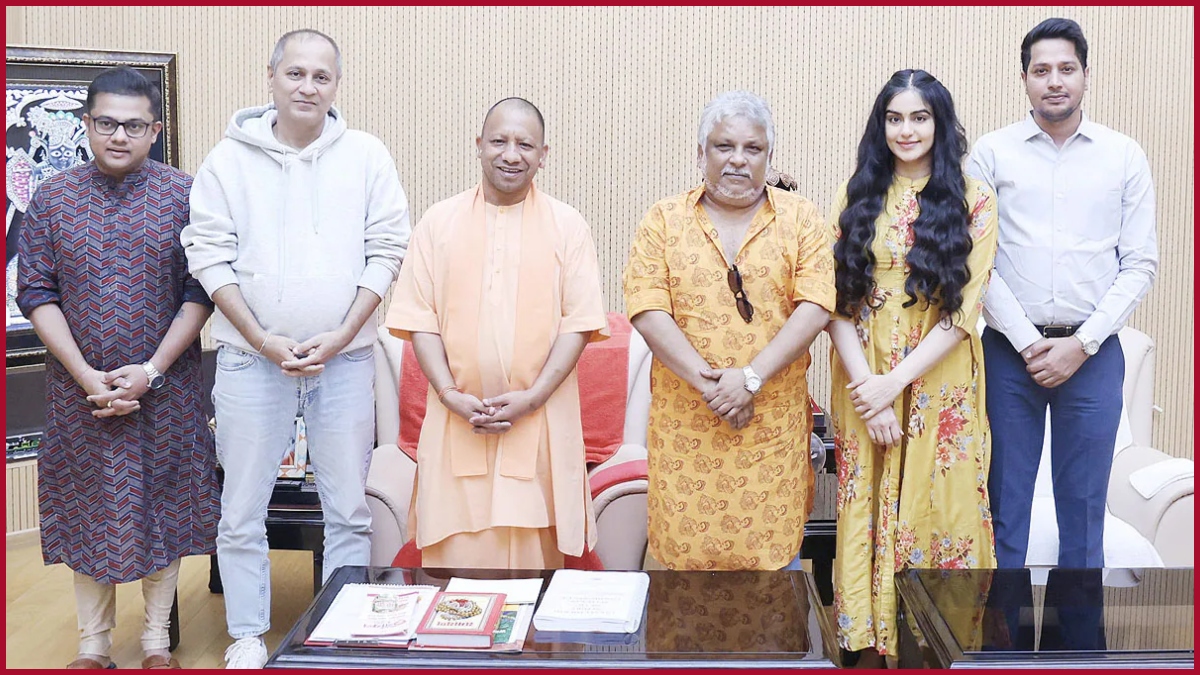 UP CM Yogi Aydityanath meets the makers of the controversial film “The Kerala Story” in Lucknow (VIDEO)