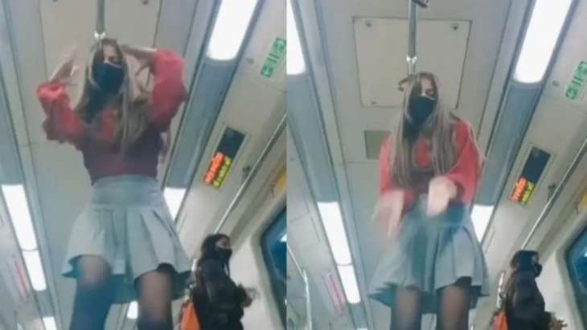 After bikini girl, ‘Dancing girl’ in Delhi Metro goes viral (VIDEO)