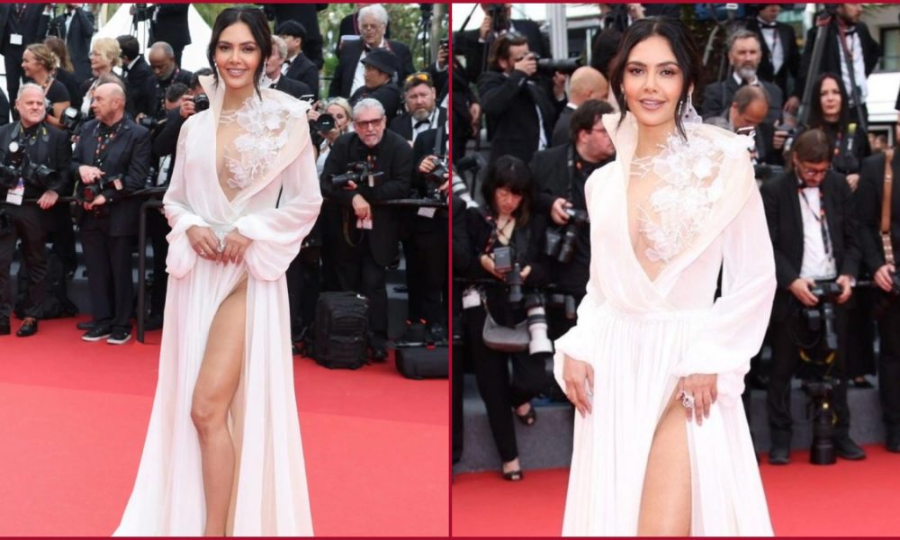 Cannes 2023: Esha Gupta makes her bold debut with a thigh-slit gown (PICs)