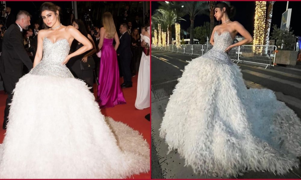 Cannes 2023: Mouni Roy walks her red carpet debut with royal feathered gown (PICs)