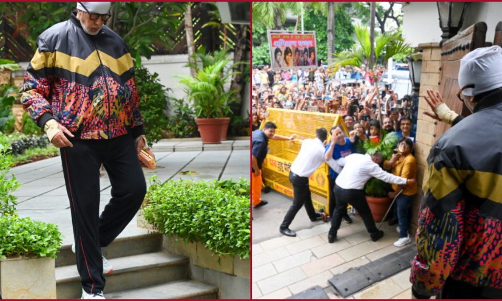 Why Big B breaks his long-standing tradtion of meeting his fans Bare feet (Video)