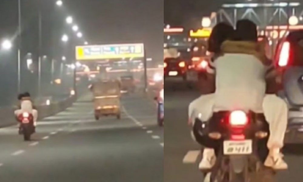 Ghaziabad lovers on moving bike invite wrath of people, cops take note after VIDEO circulates
