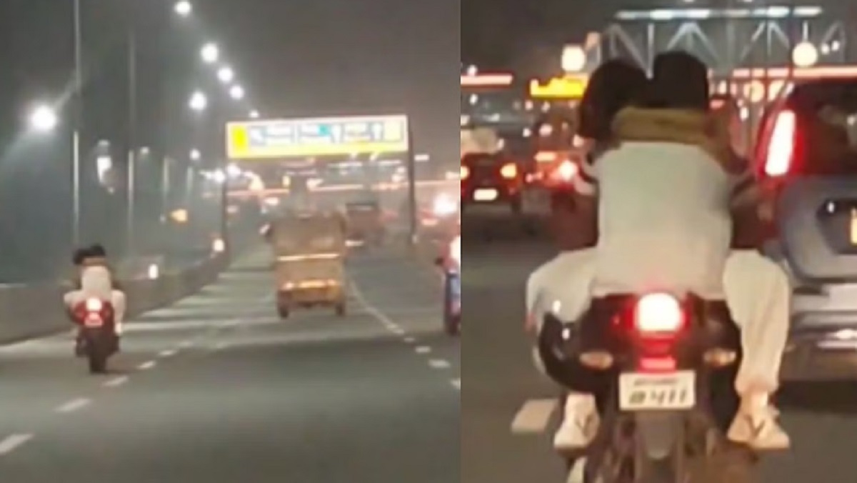 Ghaziabad lovers on moving bike invite wrath of people, cops take note after VIDEO circulates