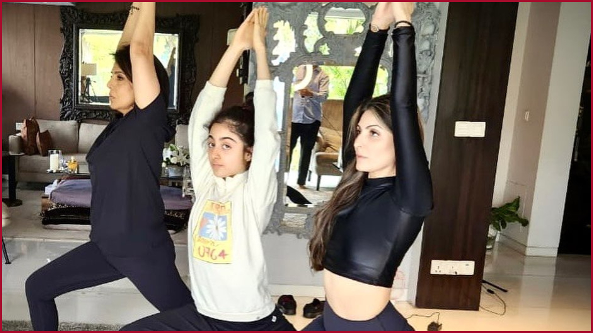 Neetu Kapoor performs yoga with daughter Riddhima, granddaughter Samara, fans shower praises on ‘three generations’