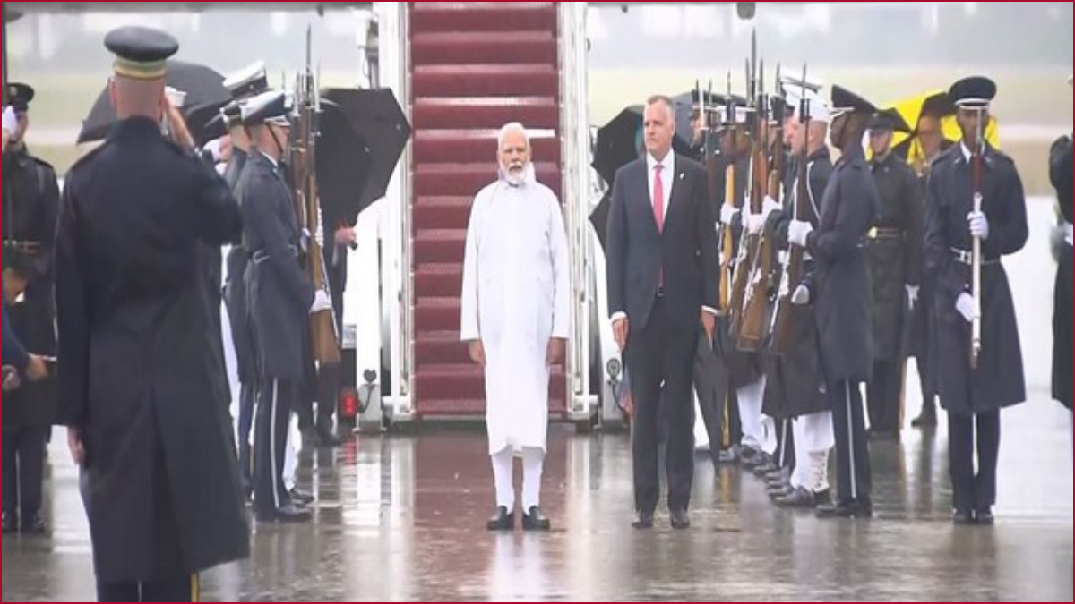 PM Modi accorded ceremonial welcome, guard of honour upon arriving at Washington DC