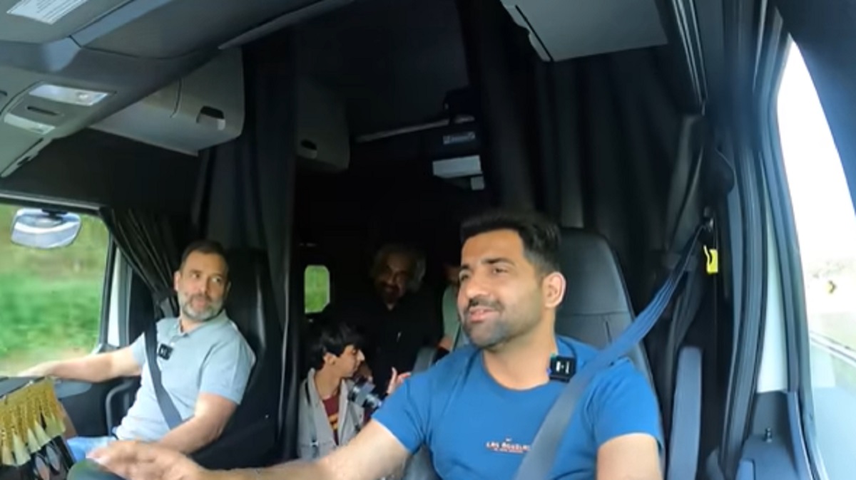 Rahul Gandhi takes truck ride with Indian trucker in US, duo listen to Moosewala song (VIDEO)