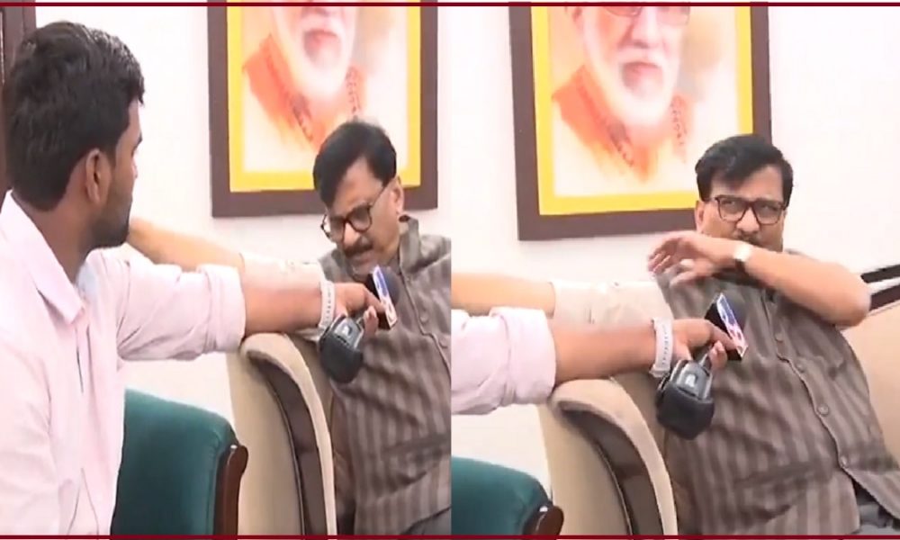 Did Sanjay Raut spit on reporter’s mike? Viral VIDEO evokes many reactions