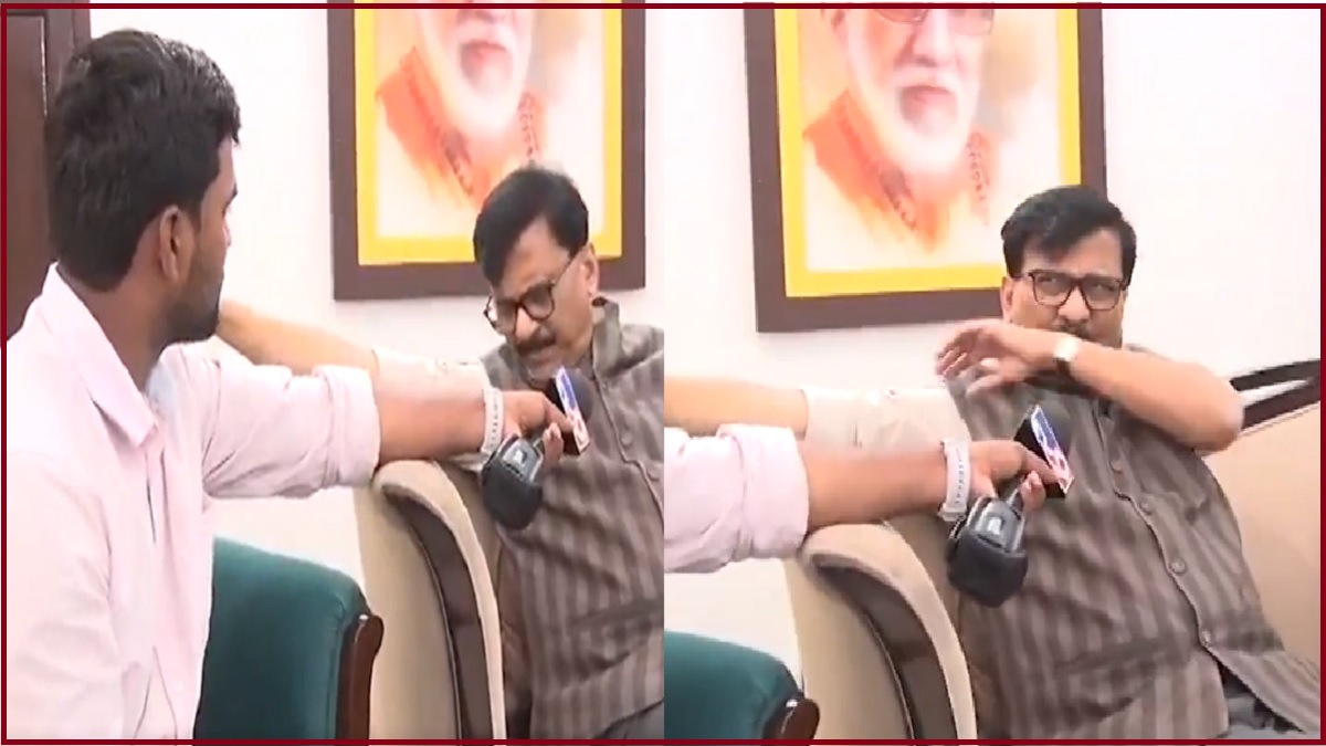 Did Sanjay Raut spit on reporter’s mike? Viral VIDEO evokes many reactions