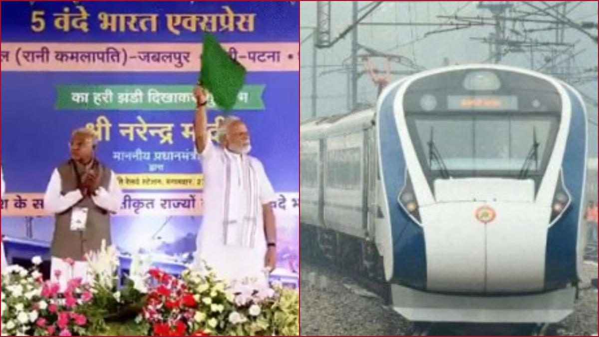 Madhya Pradesh: PM Modi flags off 5 Vande Bharat Express trains