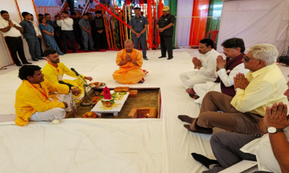 CM Yogi lays foundation stone of new building of SDMA, to be built at cost of Rs 66 crores