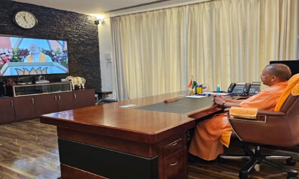 CM Yogi virtually joins ‘Mera Booth-Sabse Majboot’ campaign addressed by PM Modi