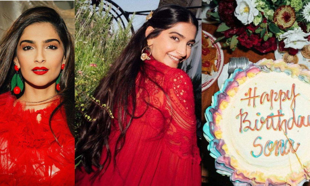 Lady in Red: This is how Sonam Kapoor celebrated her first birthday after becoming a mom