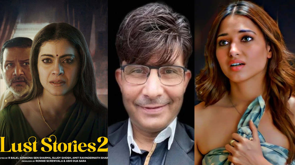 1200px x 675px - KRK lashes out at Kajol, Tamannah for 'erotic scenes' in Lust stories 2