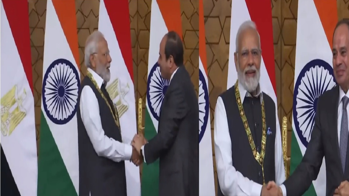 PM Modi conferred with Egypt’s highest state honour ‘Order of the Nile’ award