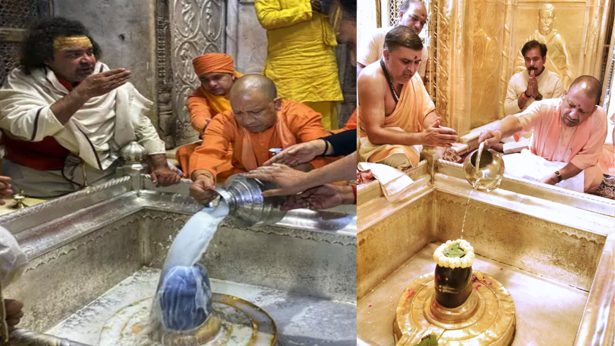 CM Yogi offers prayers at Kashi Vishwanath & Kaal Bhairav temples in Kashi