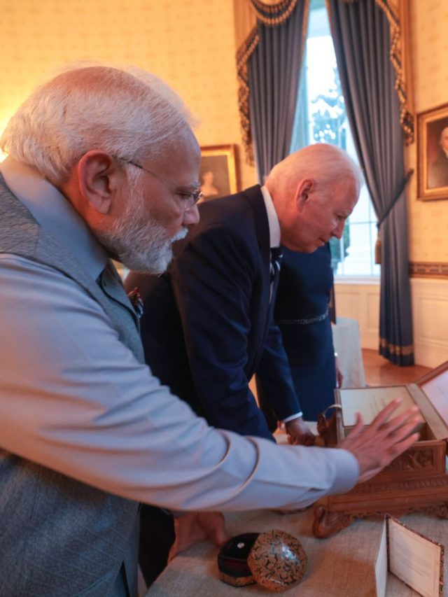 PM Modi’s 10 Gifts to Prez Joe Biden & wife Jill Biden