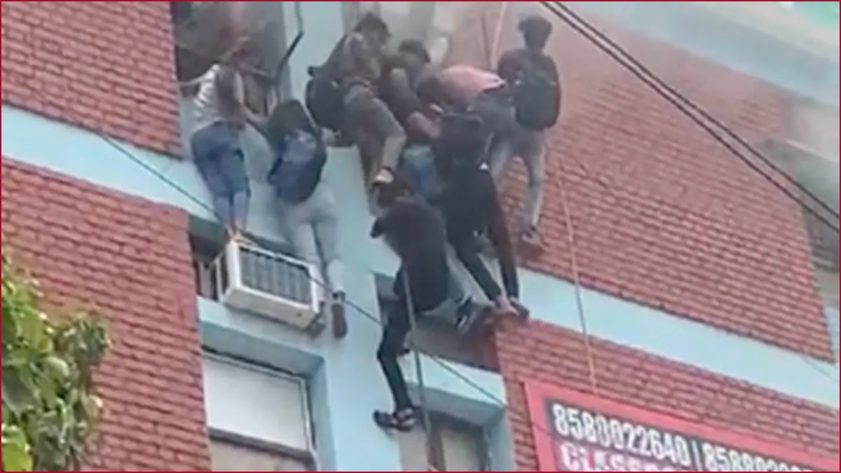 Mukherjee Nagar fire: Shocking clips of students ‘jumping for life’ emerge, latter share their ordeal (VIDEO)