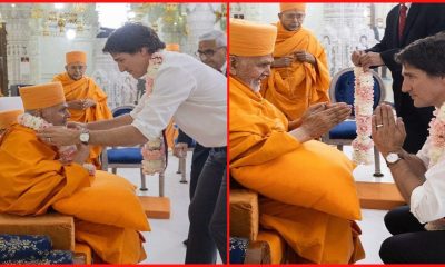 Prime Minister Trudeau meets with Mahant Swami Maharaj