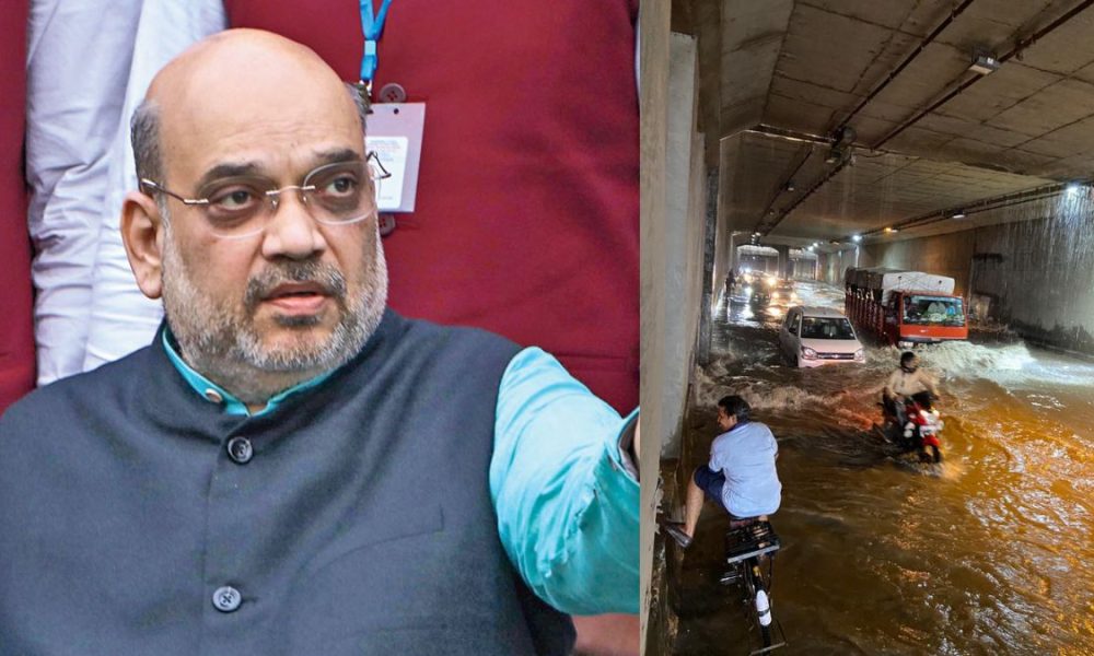 Amit Shah speaks to Delhi LG as heavy rain continues to lash national capital