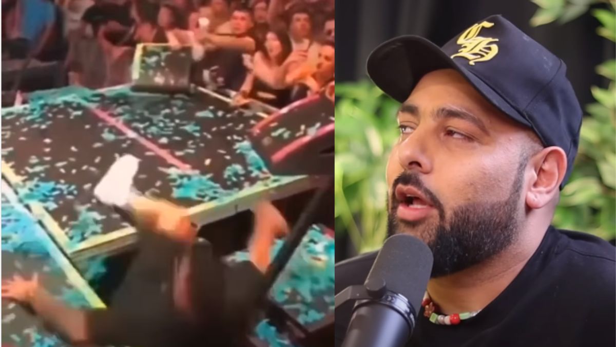 ‘That’s not me’ Says Badshah after video showing him fell off the stage goes viral