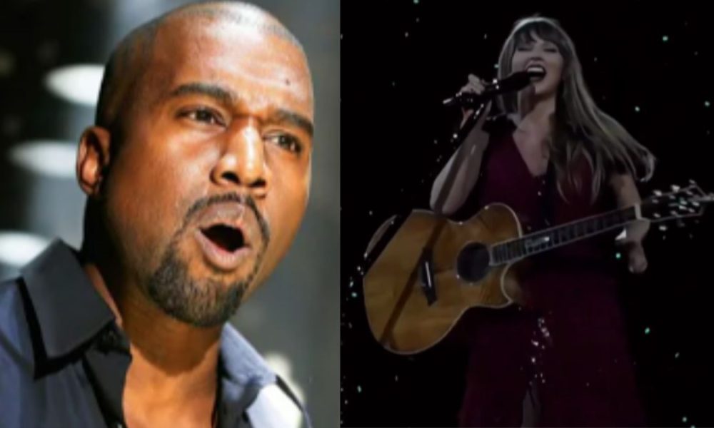Taylor Swift burst into hysterical laughter while performing song about forgiving Kanye West (VIDEO)