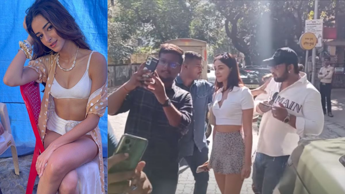 Viral video shows Ananya Panday’s Fan being pushed away by her bodyguard for getting too close to her, What happened next will surprise you