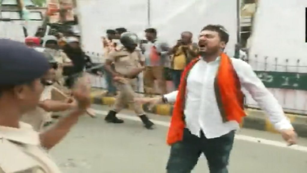 Bihar lathi-charge