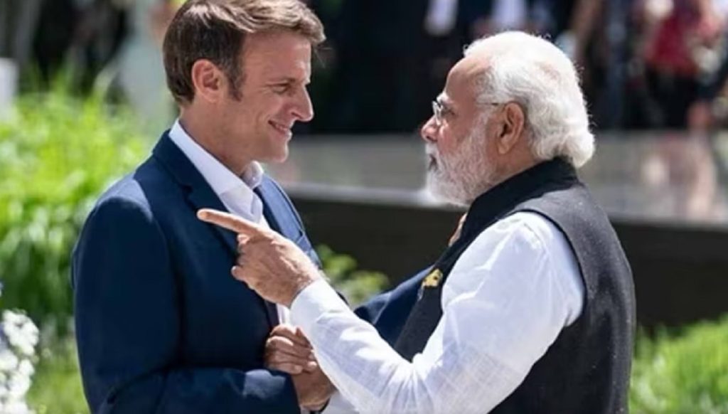 PM Modi - Macron