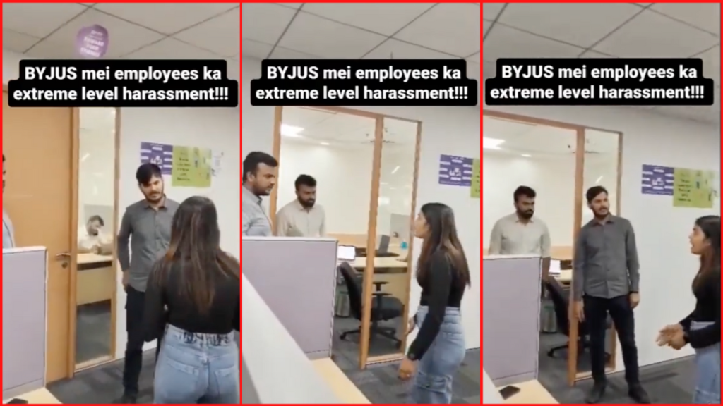 Viral video of Byju's employee
