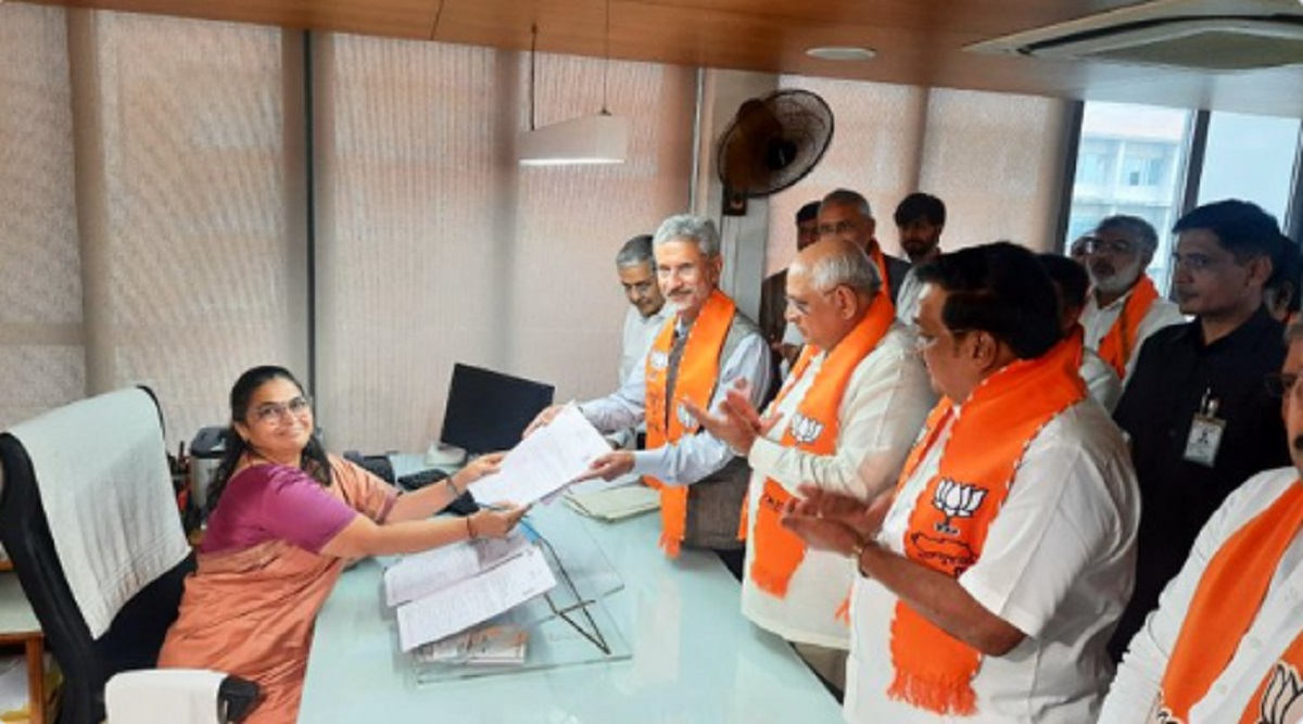 Gujarat: EAM Jaishankar files nomination papers for upcoming Rajya Sabha polls