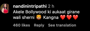 Kangana Ranaut praises Christopher Nolan's 
