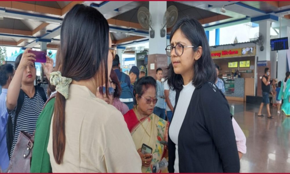 ‘Not here to do politics’: DCW chief Swati Maliwal reaches Imphal despite Manipur govt asking to postpone visit