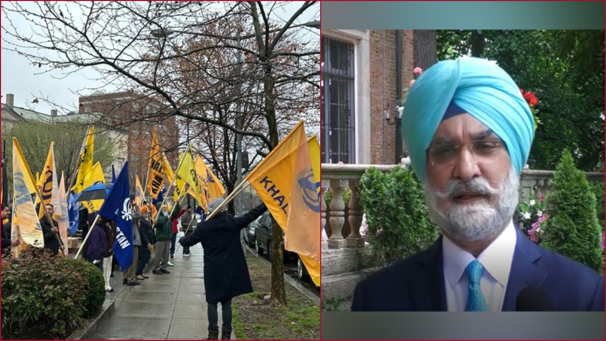 “Everything calm so far”: Ambassador Sandhu inspects Indian Embassy after calls for pro-Khalistan protests in US
