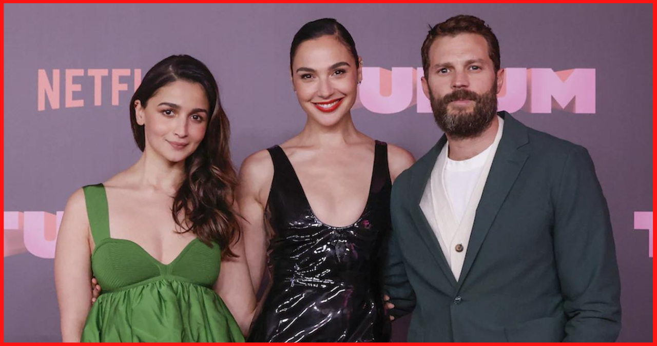 Alia Bhatt’s playful antics leave co-stars Gal Gadot and Jamie Dornan in stitches during Heart of Stone promotion