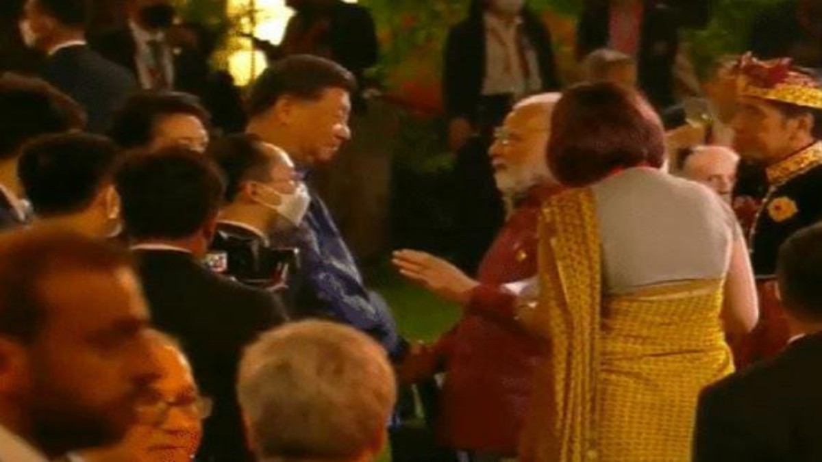 BRICS 2023: PM Modi pictured having brief conversation with Chinese President Xi Jinping